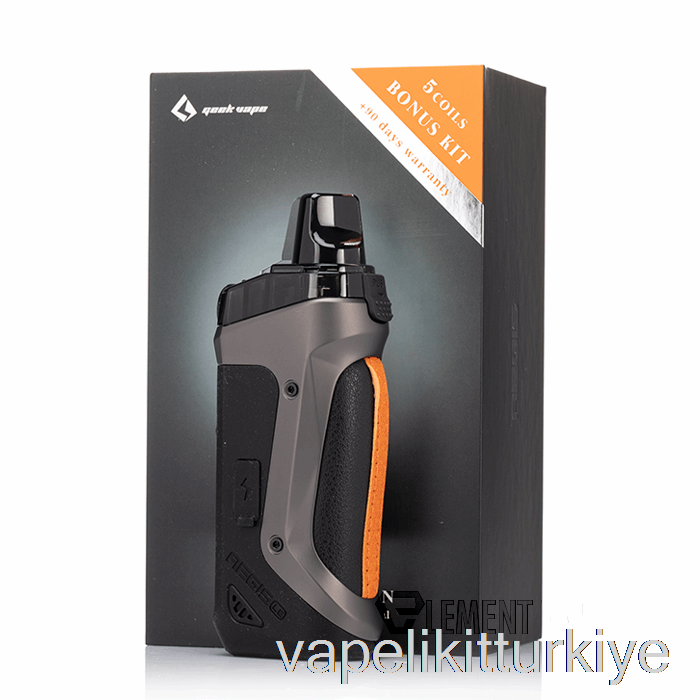 Vape Türkiye Geek Vape Aegis Boost 40w Pod Mod Kiti Le Bonus Kiti - Gunmetal